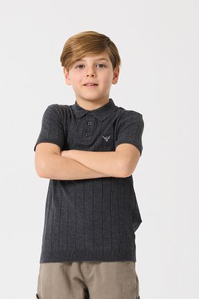پولوشرت طوسی بچه گانه %100 پنبه Nisrakids - کد 829746153