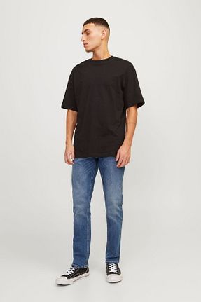 شلوار جین آبی مردانه پاچه تنگ Jack & Jones - کد 269218366