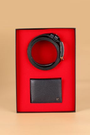 کیف پول سرمه ای مردانه چرم خالص Pierre Cardin - کد 930864626