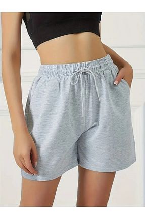 شلوارک و برمودا طوسی زنانه اسلیم LASVES - کد 930768273