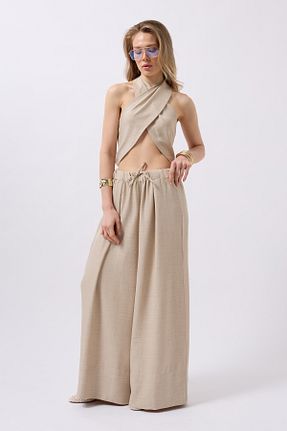 بلوز بژ زنانه ساده Black Fashion - کد 831698553