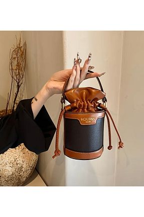 کیف دوشی قهوه ای زنانه پارچه ای SHOW - کد 930622954