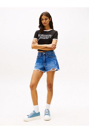 شلوارک و برمودا آبی زنانه رگولار Tommy Hilfiger - کد 927810632