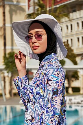 کلاه سفید زنانه حصیر Remsa Mayo - کد 329394509