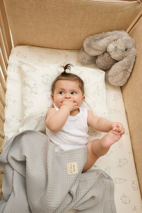 پیکه کودک و نوزاد طوسی پنبه ای MİLNA BABY&KİDS - کد 926328383