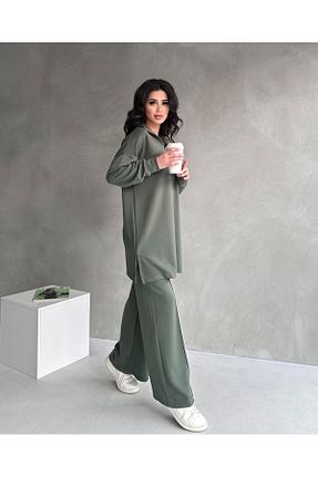 ست بالاتنه و پائین تنه خاکی زنانه پنبه ای Butik - کد 930850681