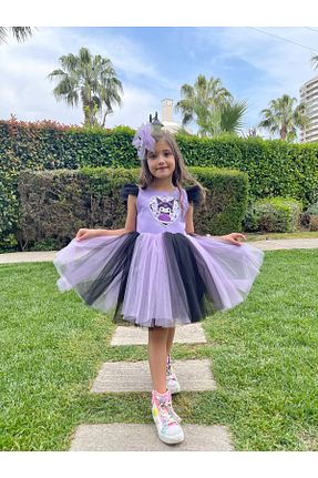 لباس بنفش بچه گانه بافتنی İPEKACOUTURE - کد 930949735