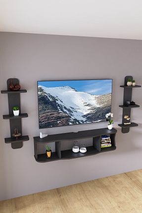 میز و پایه تلویزیون طوسی Suntalam HMC DECOR - کد 930521934