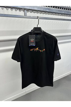 تیشرت مشکی مردانه Relaxed Butik - کد 930830199
