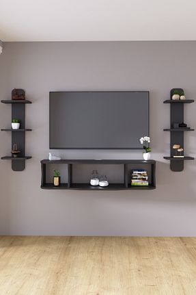 میز و پایه تلویزیون طوسی Suntalam HMC DECOR - کد 930521934