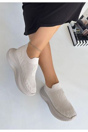 کفش اسنیکر بژ زنانه تریکو Nil Shoes - کد 930883927