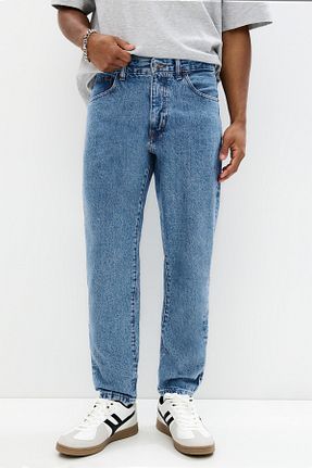 شلوار جین آبی مردانه پاچه ساده Pull & Bear - کد 930896453