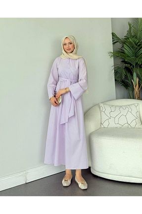 لباس حجاب بنفش زنانه کلوش Kağanbutik - کد 930867030
