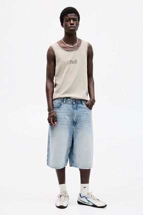 شلوارک و برمودا آبی مردانه پنبه ای Pull & Bear - کد 930874818