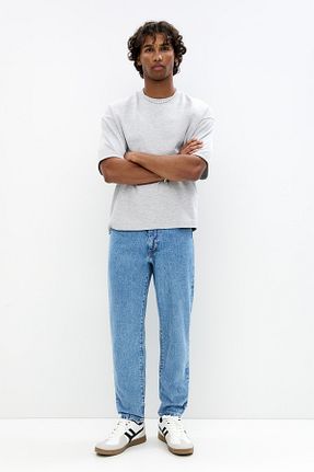 شلوار جین آبی مردانه پاچه ساده Pull & Bear - کد 930896453