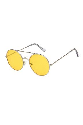 عینک آفتابی زرد زنانه UV400 Toz Vintage - کد 45351735