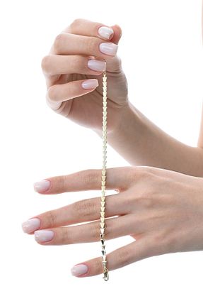 دستبند نقره طلائی زنانه 925 عیار Söğütlü Silver - کد 930930205
