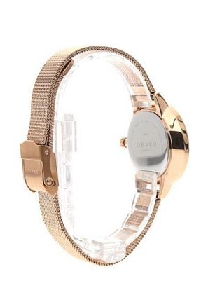 ساعت مچی طلائی زنانه استل (فولاد) Obaku - کد 7110048