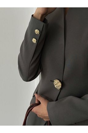 ست بالاتنه و پائین تنه طوسی زنانه بافتنی chwain - کد 930940945