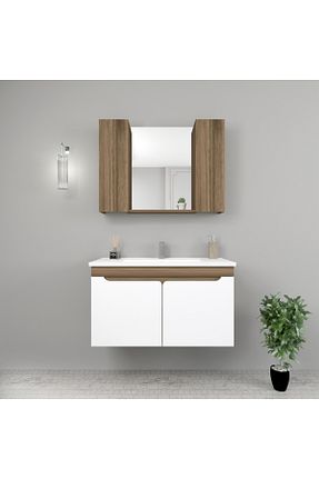 ست کمد حمام قهوه ای Arnetti - کد 930928765