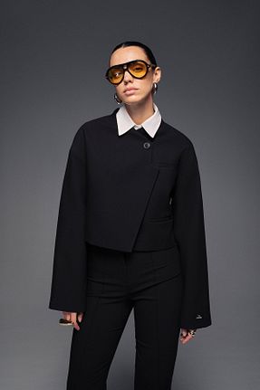 کت مشکی زنانه Blazer VATKALI - کد 924579149