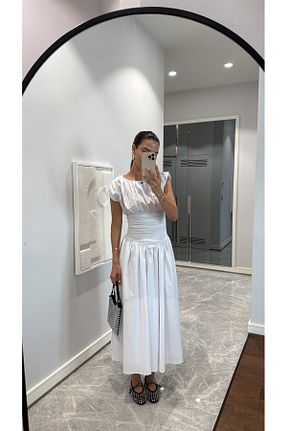 لباس سفید زنانه بافتنی sinemkivanc co - کد 930938239