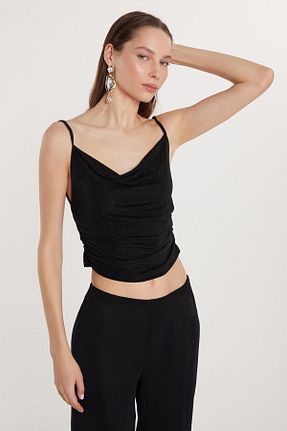 بلوز مشکی زنانه ساده Tudors - کد 930931412