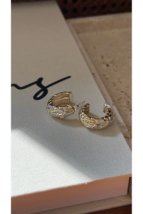 گوشواره جواهر زرد روکش طلا Muse Sister - کد 930934676