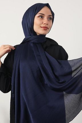 شال سرمه ای زنانه پلی استر GİYZAMİLA - کد 930956270