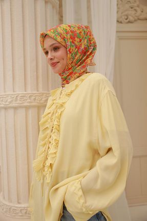روسری رنگی پنبه ای Silk Home - کد 930473019