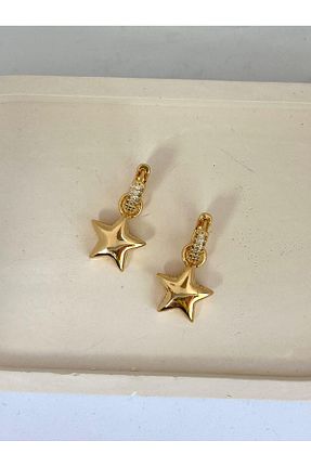 گوشواره استیل (فولاد) زرد استیل (فولاد) Zerys Jewelry - کد 930952687