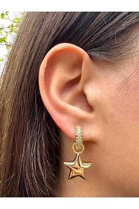گوشواره استیل (فولاد) زرد استیل (فولاد) Zerys Jewelry - کد 930952687