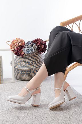 کفش مجلسی نباتی زنانه پاشنه ضخیم Egepass - کد 905025743