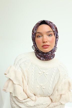 روسری سرمه ای پنبه ای Silk Home - کد 891759195