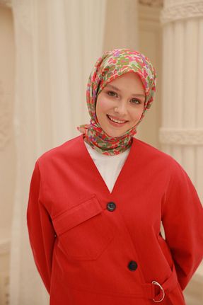 روسری قرمز پنبه ای Silk Home - کد 930472968