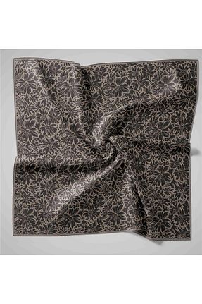 روسری طوسی پنبه ای Silk Home - کد 896895842