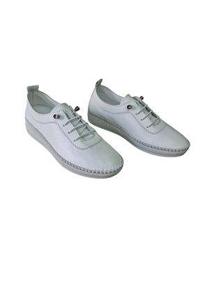 بابت سفید زنانه چرم خالص MelAlp - کد 834840090