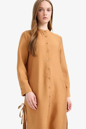تونیک قهوه ای زنانه رگولار Defacto - کد 930977775