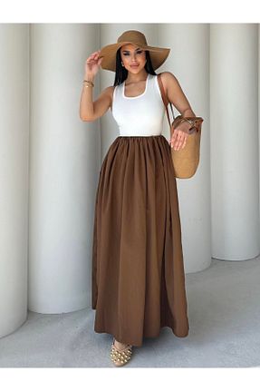لباس قهوه ای زنانه بافتنی HARMONY GLOBAL - کد 930973200