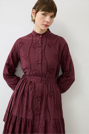 لباس زرشکی زنانه تریکو TERZİ DÜKKANI - کد 930984656