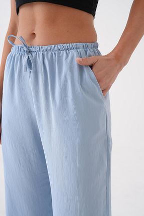 شلوار آبی زنانه بافتنی minaaise - کد 930974121