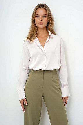 پیراهن بژ زنانه اورسایز VAGGON - کد 930981917