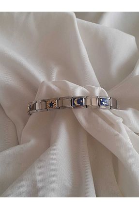 دستبند استیل (فولاد) متالیک زنانه استیل (فولاد) bijoux uniques - کد 927129456