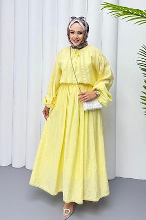 ست بالاتنه و پائین تنه زرد زنانه بافتنی Modaensarbutik - کد 930984726
