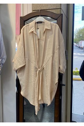 پیراهن بژ زنانه Asimetrik PERA MODA - کد 931013826