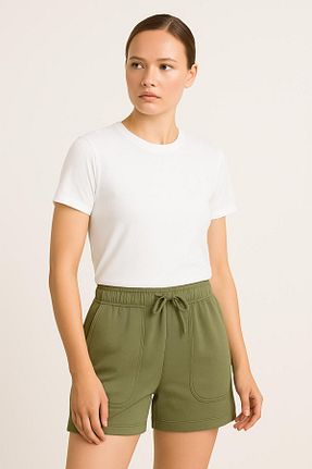 شلوارک و برمودا سبز زنانه رگولار HAKKE - کد 930968982