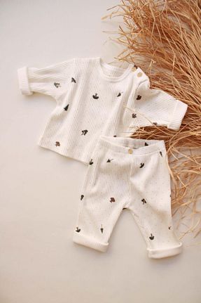 ست بالاتنه و پائین تنه بژ بچه گانه بافت OhlalaKoala - کد 855688729