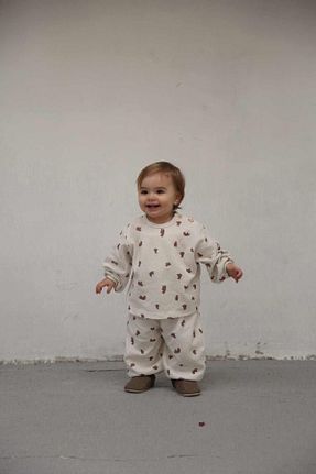 ست بالاتنه و پائین تنه نباتی بچه گانه بافت OhlalaKoala - کد 892206194