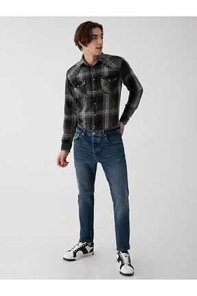شلوار جین آبی مردانه پاچه تنگ Ltb - کد 459595410