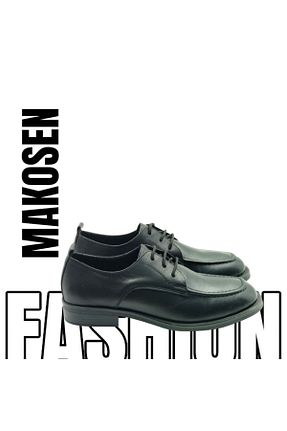 کفش کلاسیک مشکی زنانه چرم خالص Escarpinshoes - کد 930815526